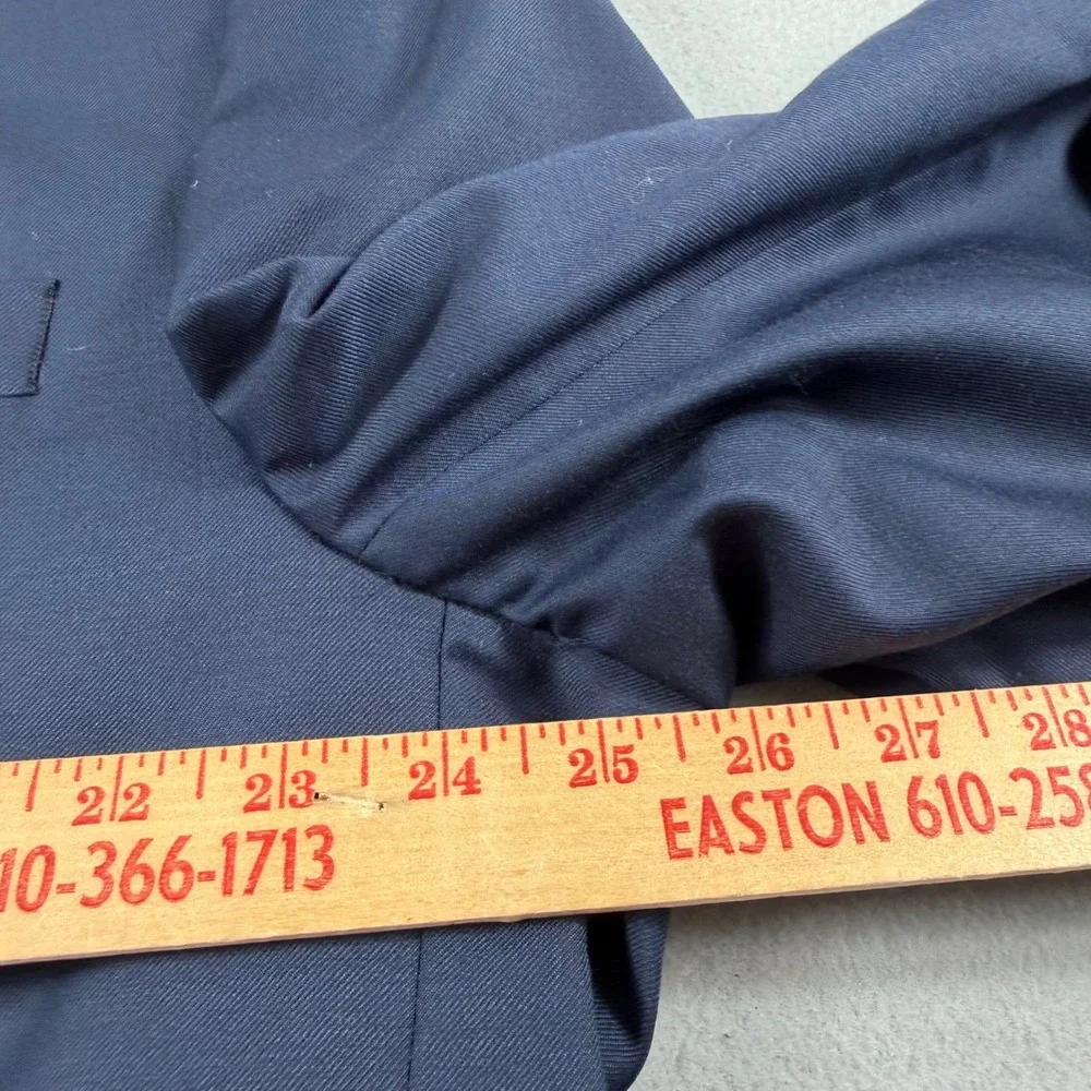 Michael Kors Mens Suit 48R 40W Navy Blue Wool Blend 2 Piece Made Canada